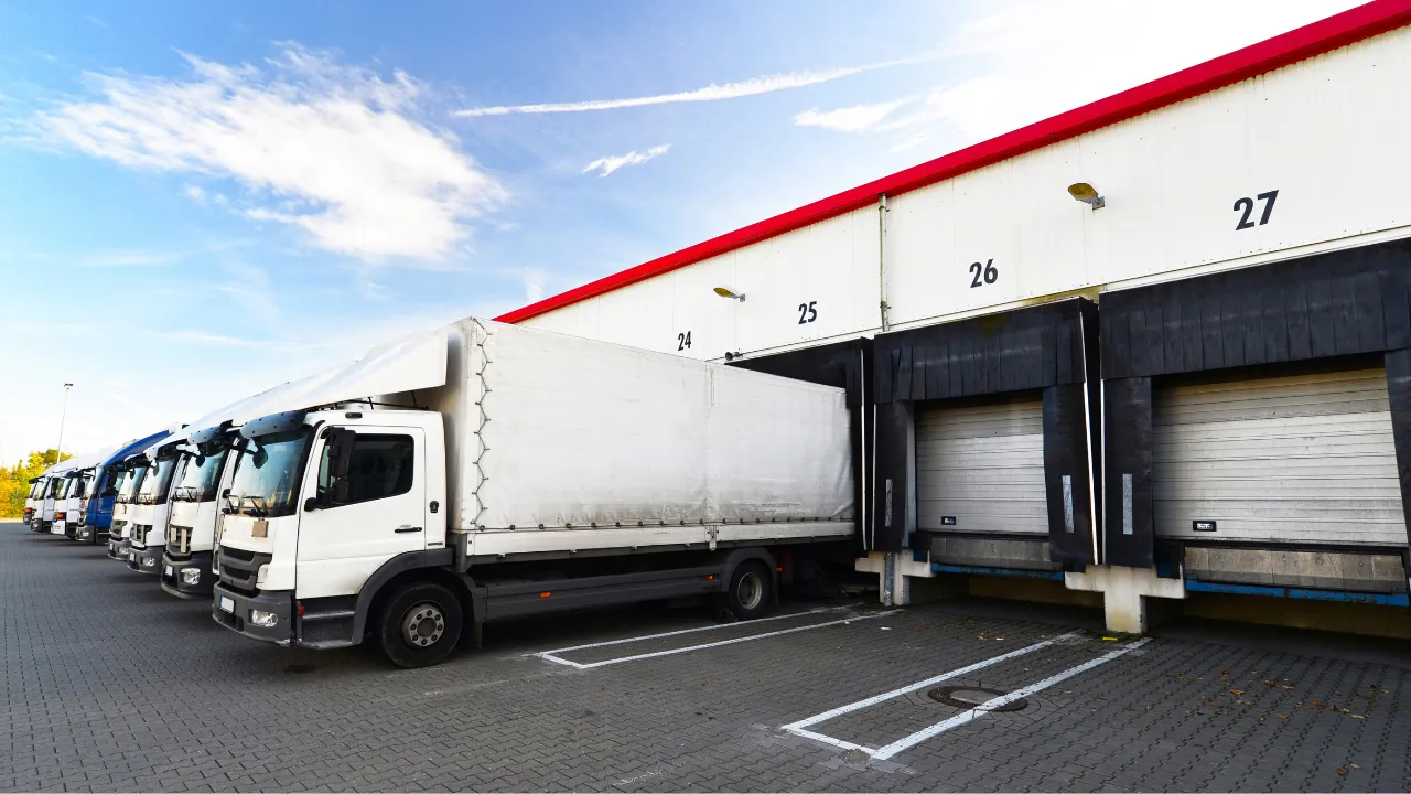 LKW-Flotte an Verladerampen – COGLAS WEB WMS für Speditionen und 3PL-Dienstleister