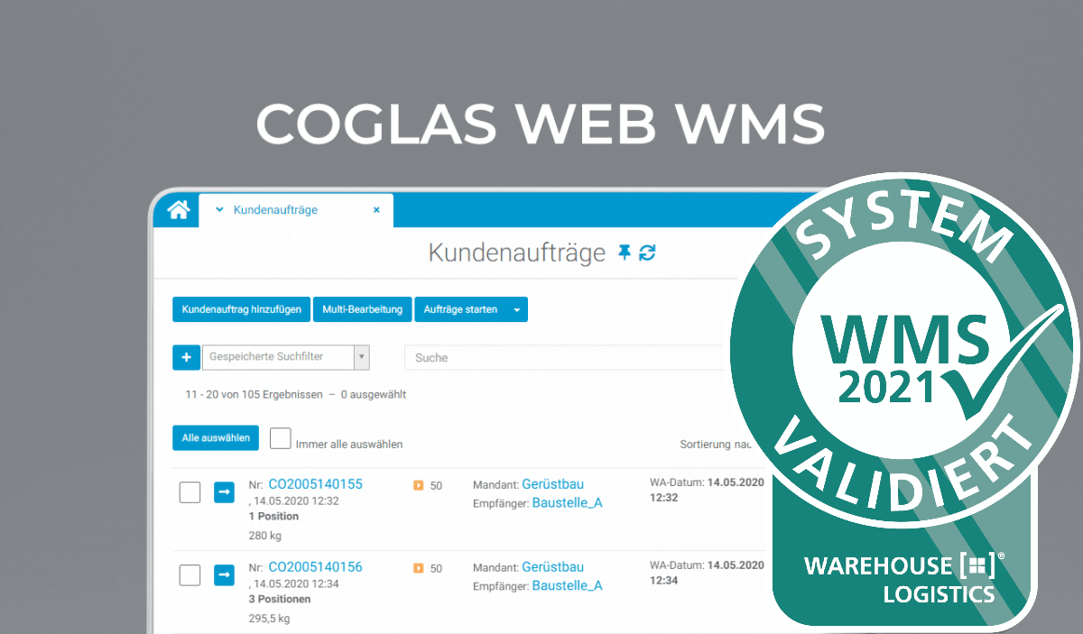 COGLAS WEB WMS warehouse logistics 2021