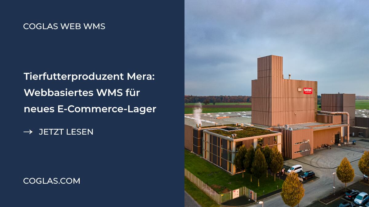 Referenz Mera Tiernahrung COGLAS Lagerverwaltungssystem E-Commerce-Lager