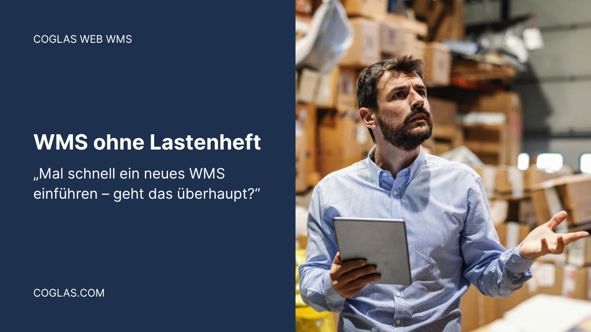 WMS ohne Lastenheft - COGLAS WEB WMS