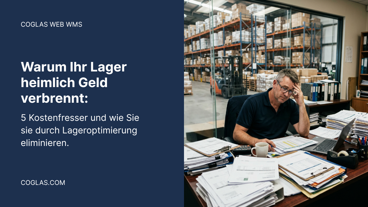 5 Kostenfresser in Ihrem Lager und wie Sie sie durch Lageroptimierung eliminieren - COGLAS WEB WMS